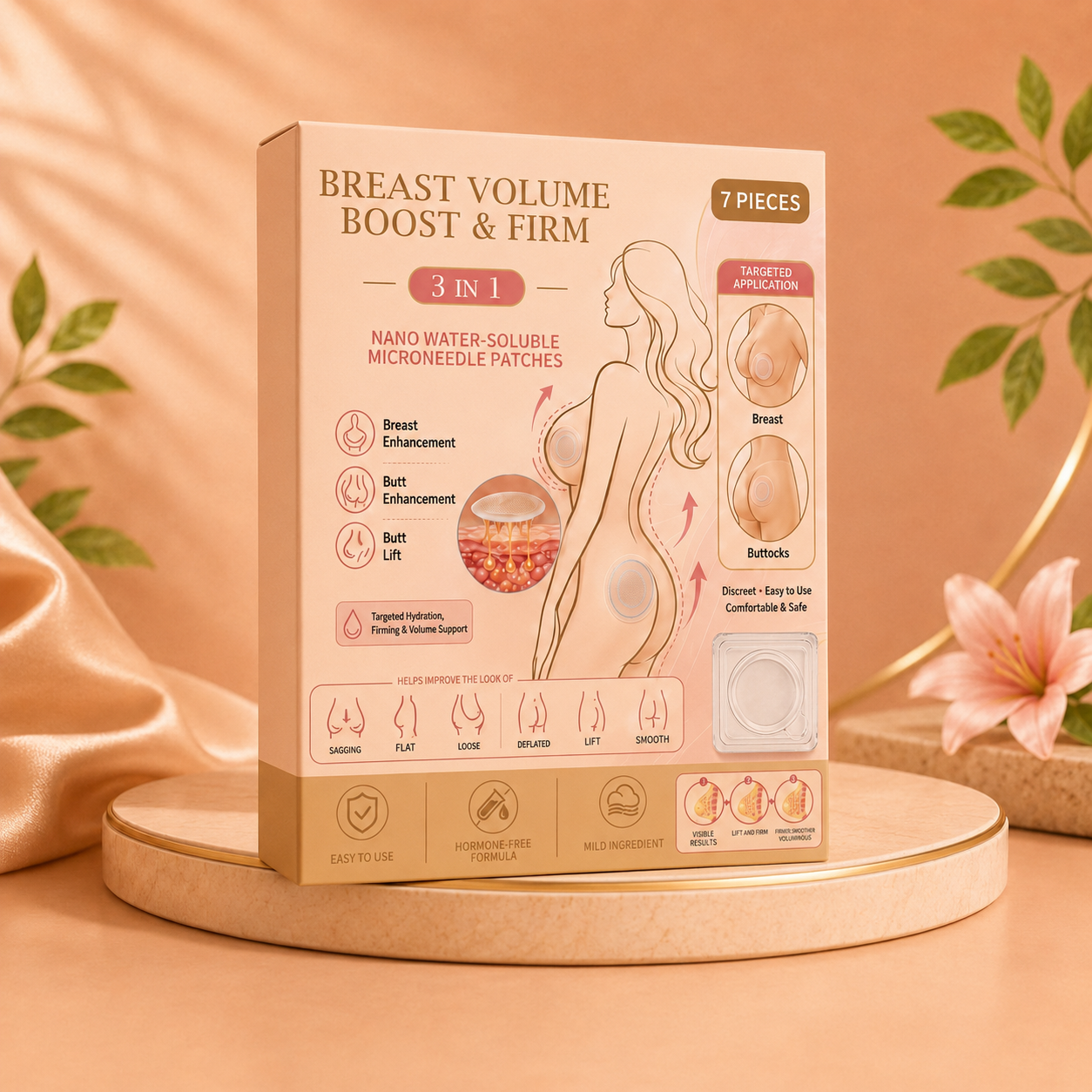 Breast & Butt Enhancement Microneedle Patch-L7