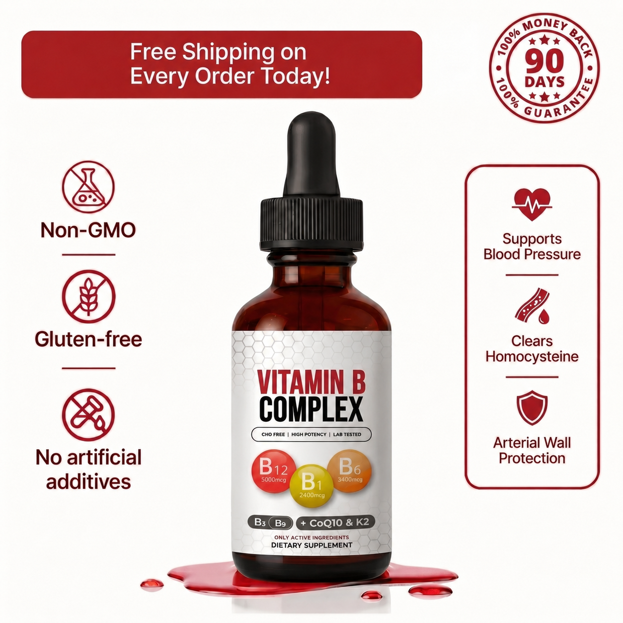Active B-Complex with CoQ10 & K2