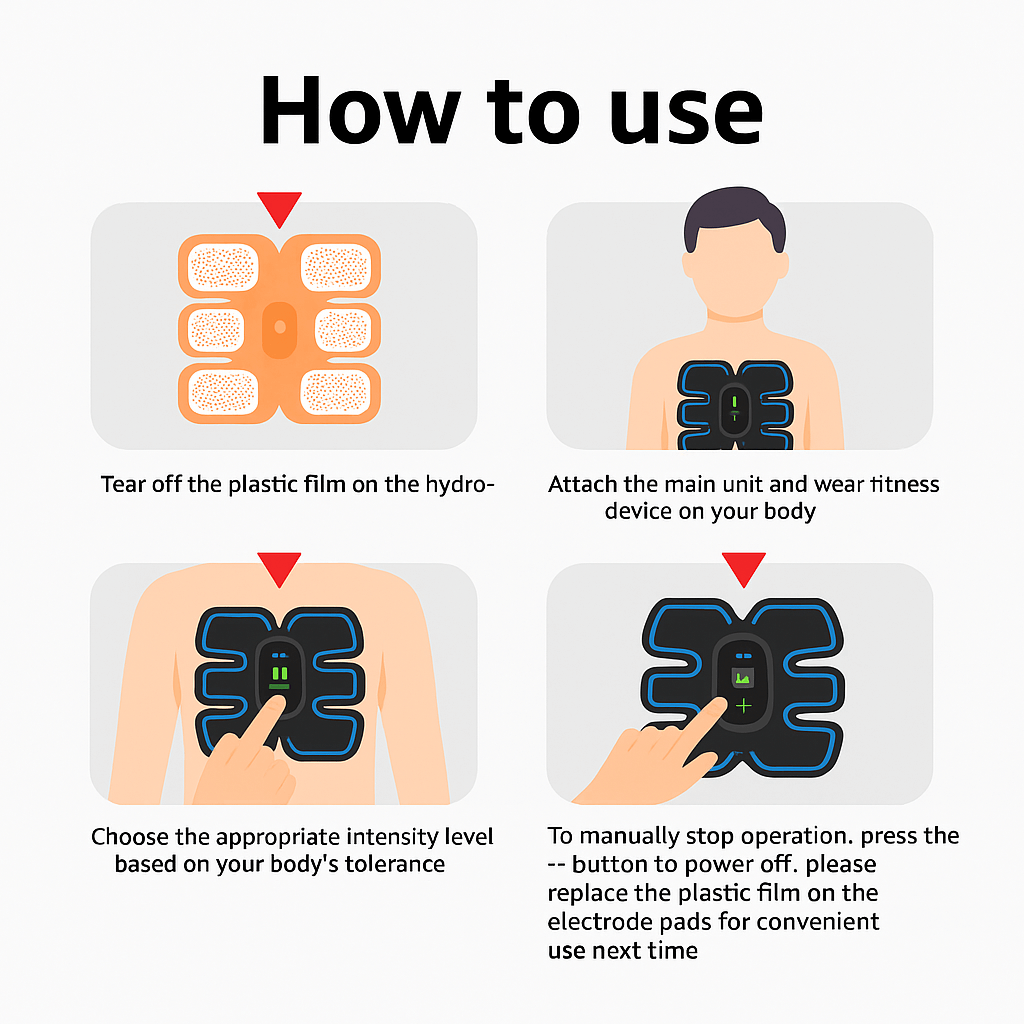 Smart EMS Muscle Stimulator - Tone Up Fast!