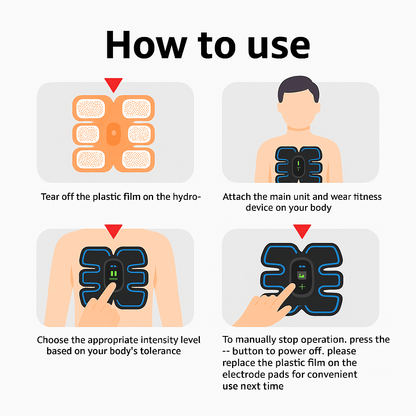 Smart EMS Muscle Stimulator - Tone Up Fast!
