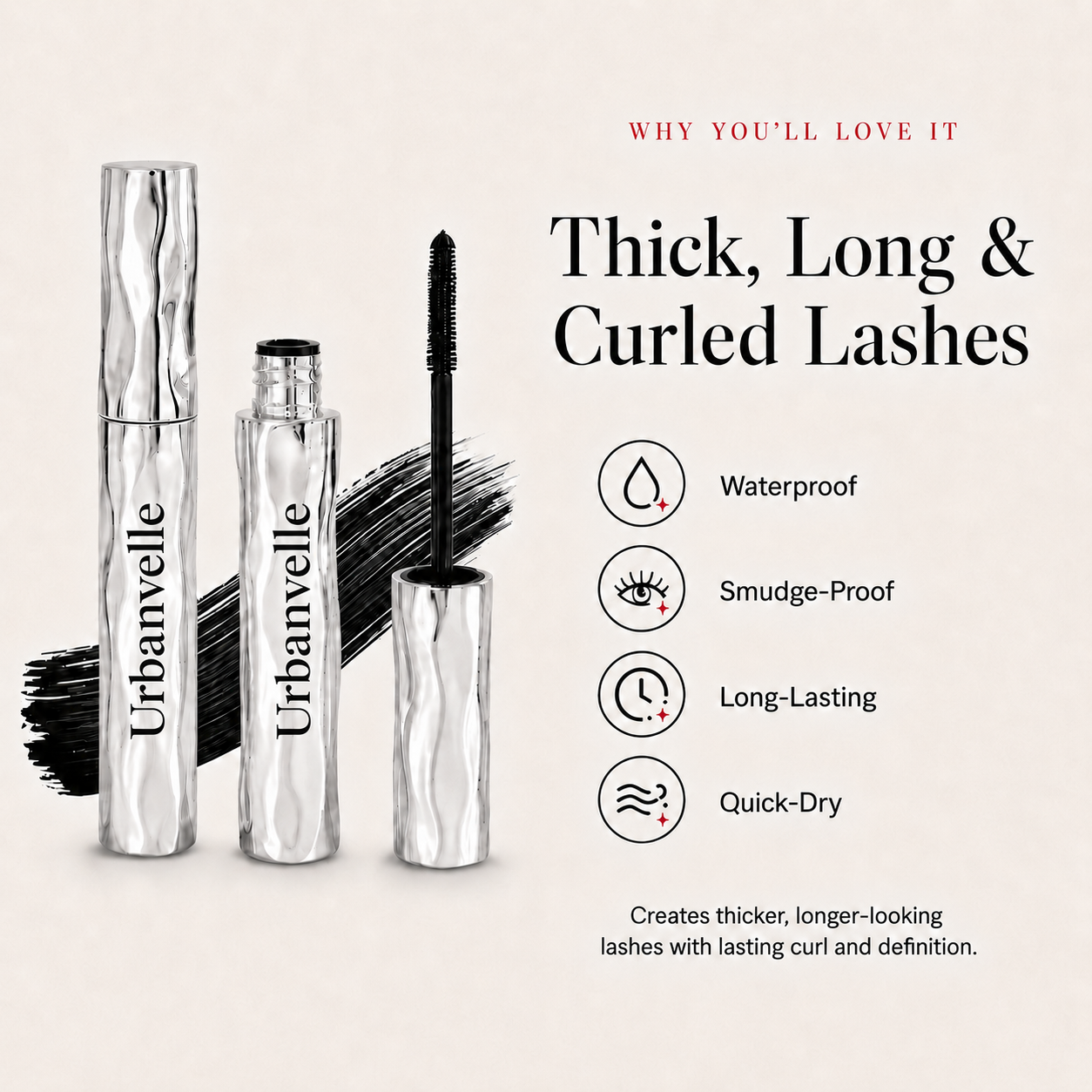 Waterproof Curling Lengthening Mascara