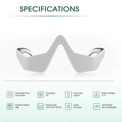 Red Light Therapy Eye Glasses – Reduce Dark Circles & Eye Fatigue